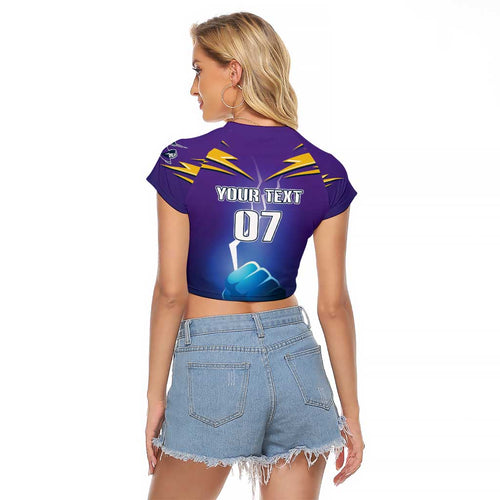 Storm Premiers Custom Raglan Cropped T Shirt Thunder Catcher