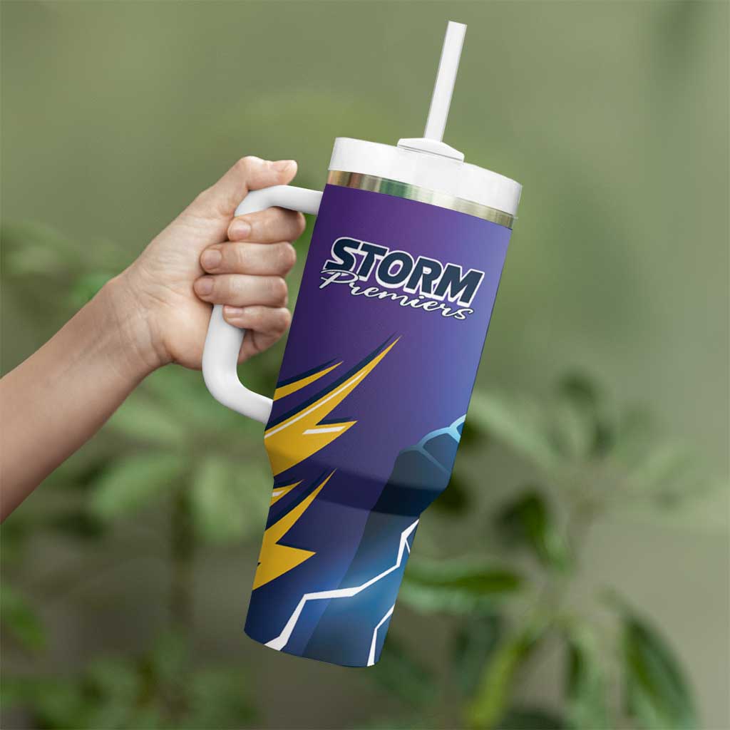 Storm Premiers Personalised Tumbler With Handle Thunder Catcher