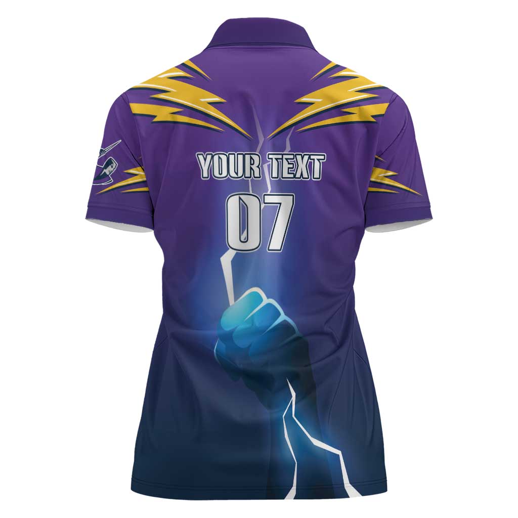 Storm Premiers Custom Women Polo Shirt Thunder Catcher