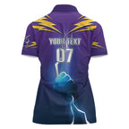 Storm Premiers Custom Women Polo Shirt Thunder Catcher