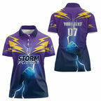 Storm Premiers Custom Women Polo Shirt Thunder Catcher