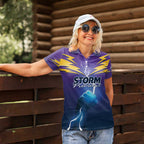 Storm Premiers Custom Women Polo Shirt Thunder Catcher