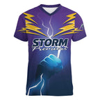 Storm Premiers Custom Women V-Neck T-Shirt Thunder Catcher