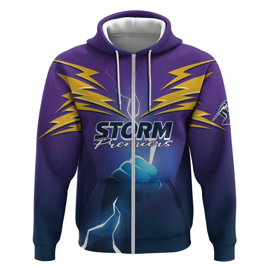 Storm Premiers Custom Zip Hoodie Thunder Catcher