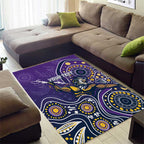 Personalised Storm Rugby Aboriginal Area Rug 2024 GO Storms