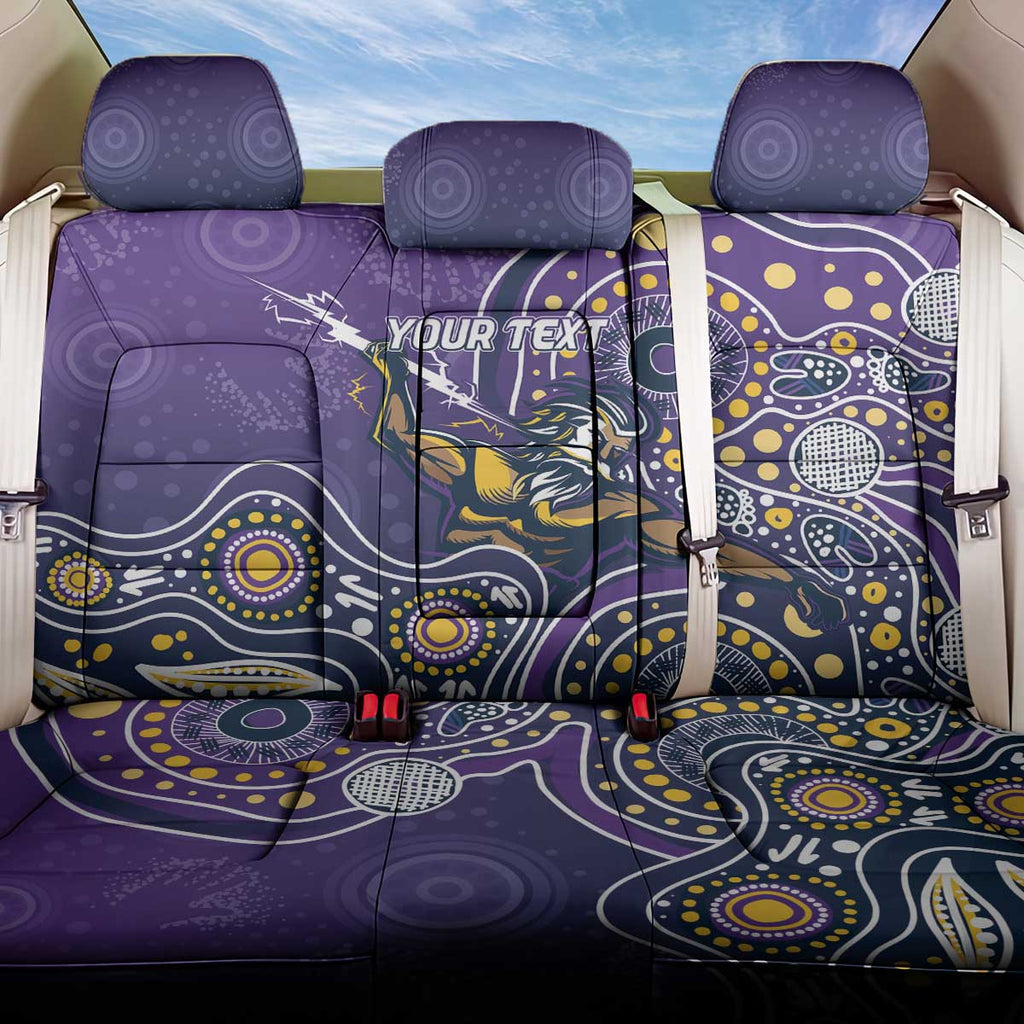 Personalised Storm Rugby Aboriginal Back Car Seat Cover 2024 GO Storms