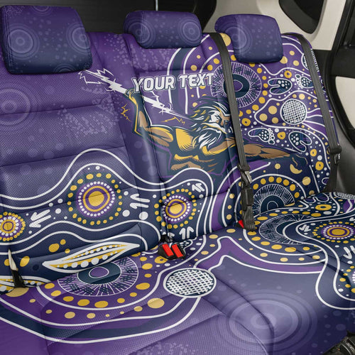 Personalised Storm Rugby Aboriginal Back Car Seat Cover 2024 GO Storms