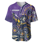 Personalised Storm Rugby Aboriginal Baseball Jersey 2024 GO Storms