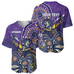Personalised Storm Rugby Aboriginal Baseball Jersey 2024 GO Storms