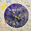 Personalised Storm Rugby Aboriginal Beach Blanket 2024 GO Storms