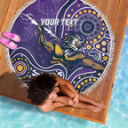Personalised Storm Rugby Aboriginal Beach Blanket 2024 GO Storms