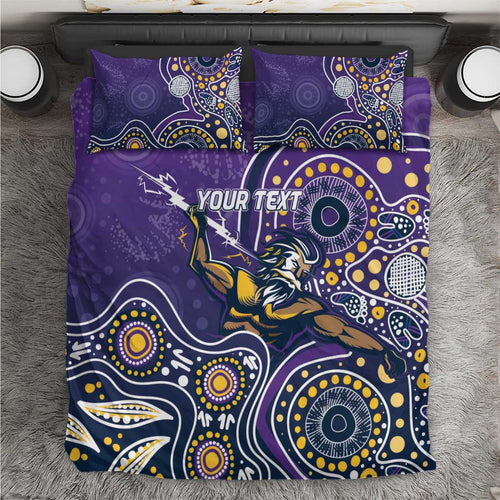 Personalised Storm Rugby Aboriginal Bedding Set 2024 GO Storms