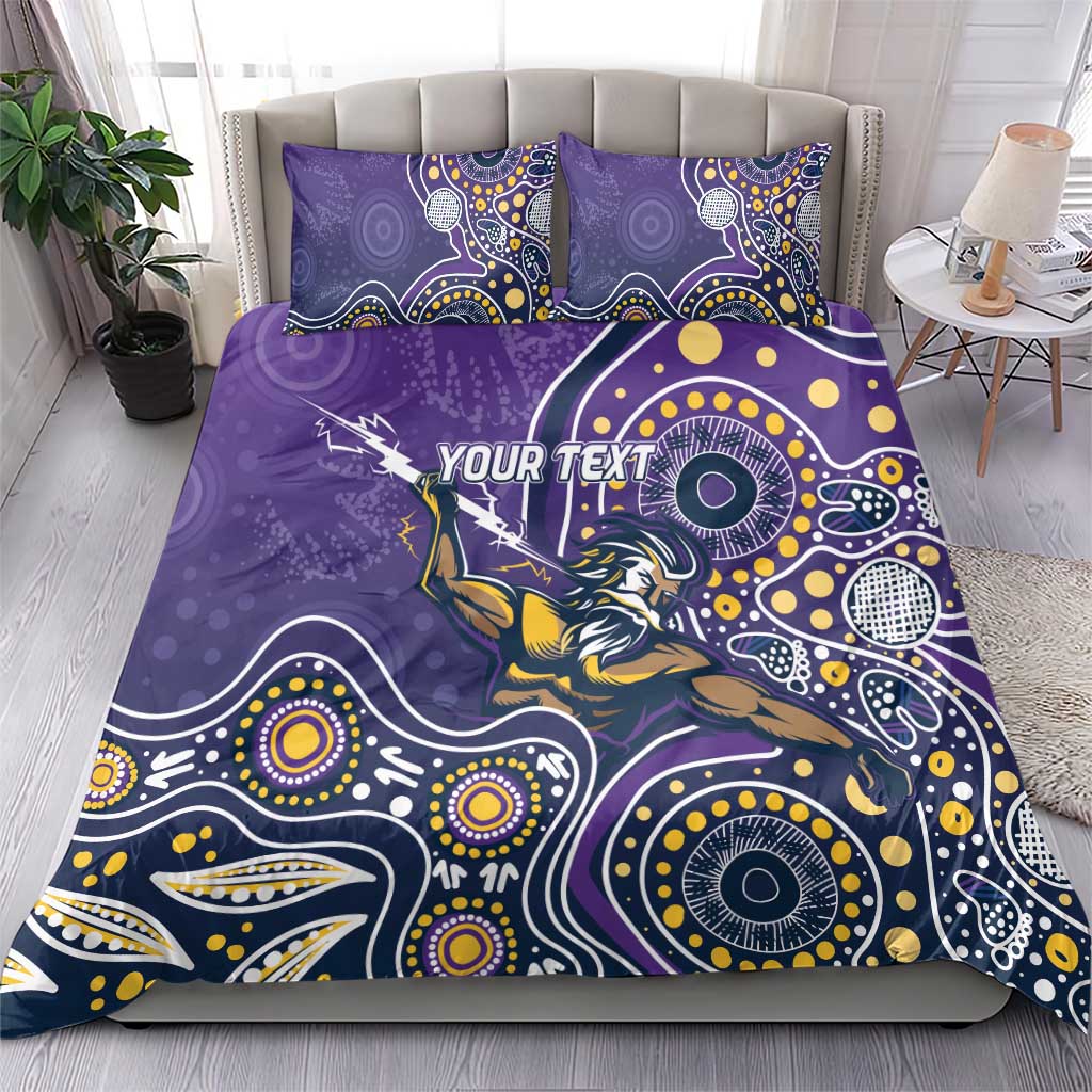Personalised Storm Rugby Aboriginal Bedding Set 2024 GO Storms