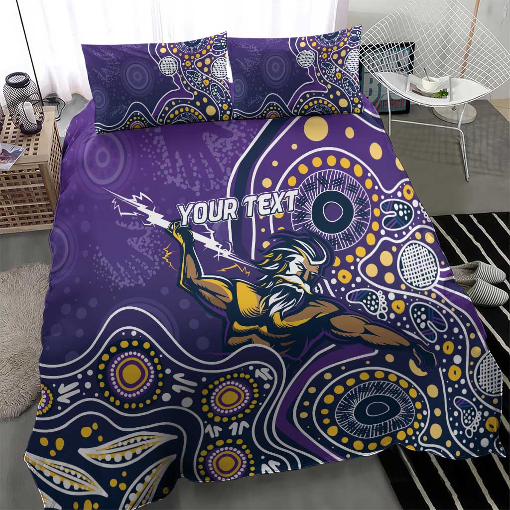 Personalised Storm Rugby Aboriginal Bedding Set 2024 GO Storms