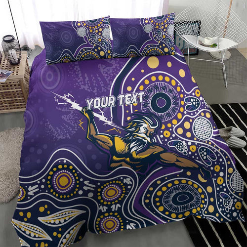 Personalised Storm Rugby Aboriginal Bedding Set 2024 GO Storms