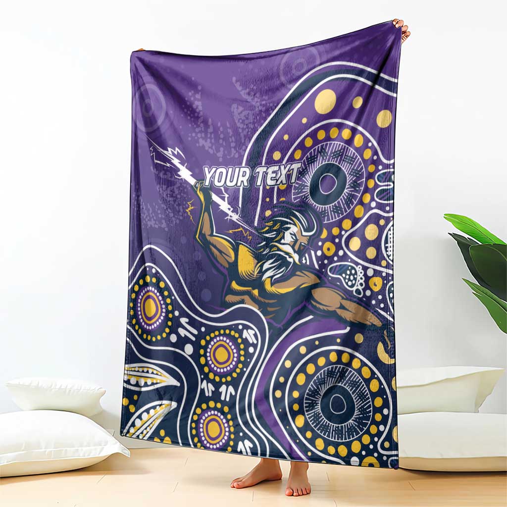 Personalised Storm Rugby Aboriginal Blanket 2024 GO Storms