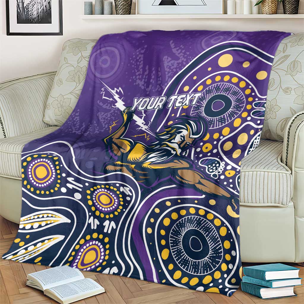 Personalised Storm Rugby Aboriginal Blanket 2024 GO Storms
