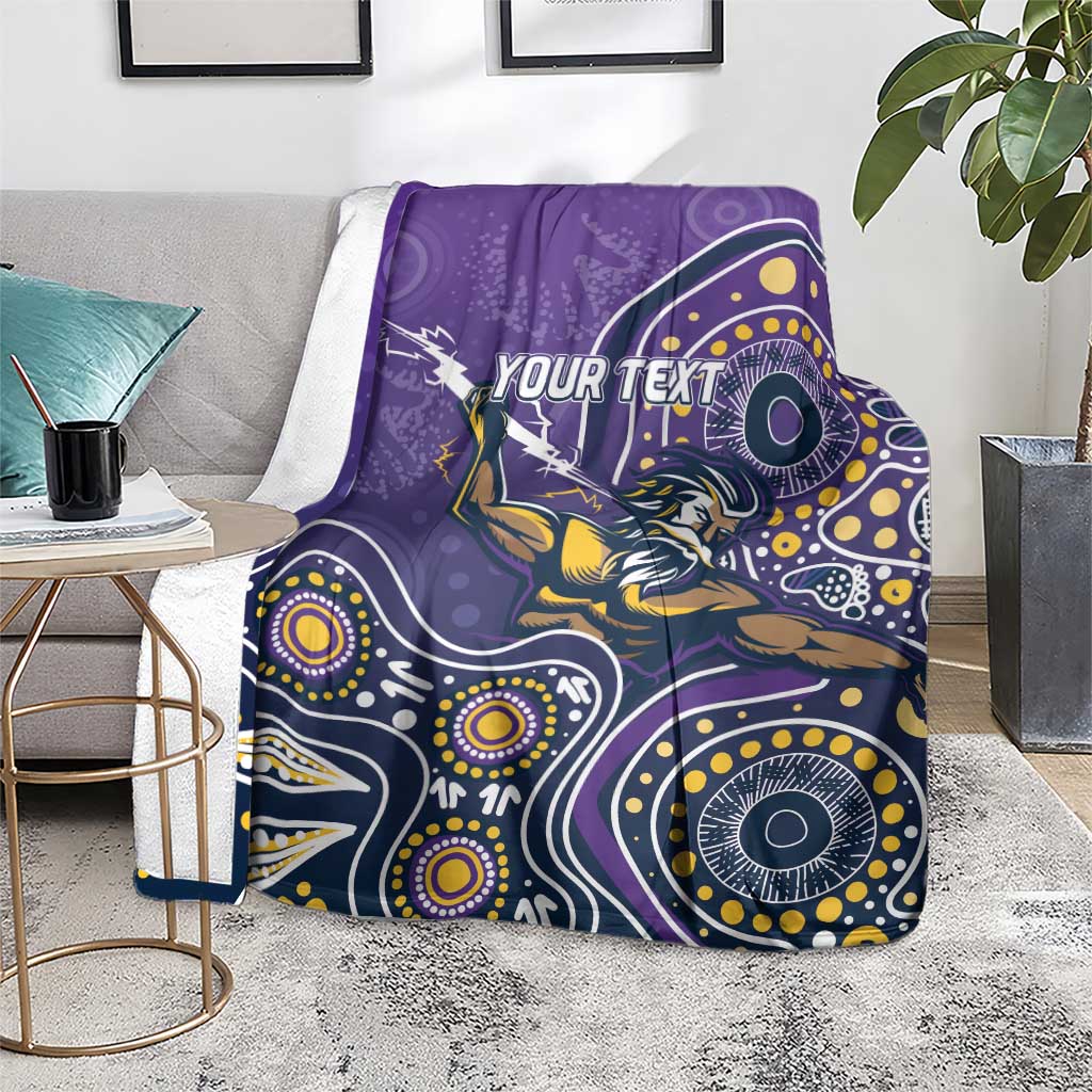 Personalised Storm Rugby Aboriginal Blanket 2024 GO Storms