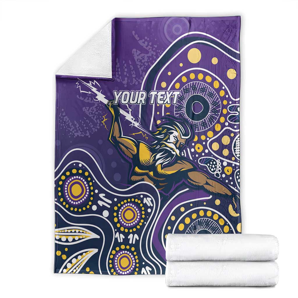 Personalised Storm Rugby Aboriginal Blanket 2024 GO Storms