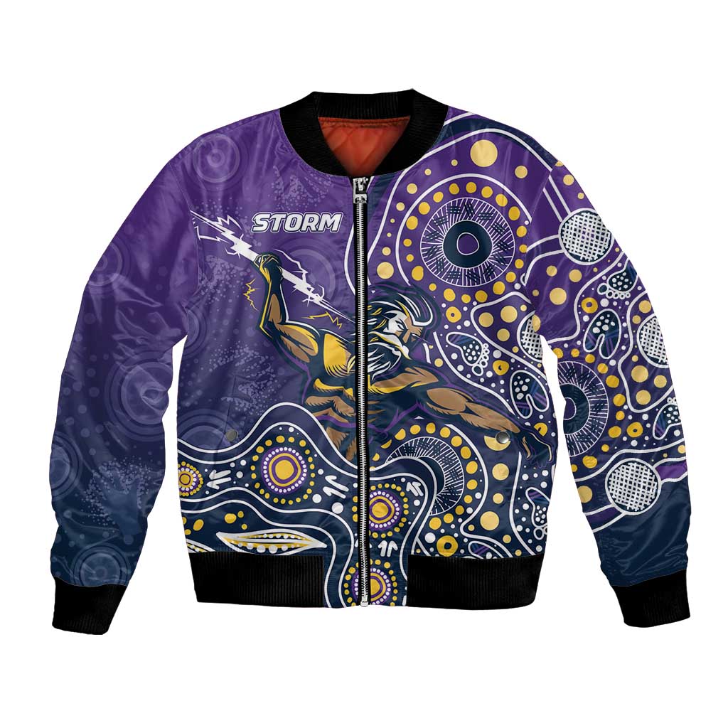 Personalised Storm Rugby Aboriginal Bomber Jacket 2024 GO Storms