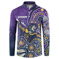 Personalised Storm Rugby Aboriginal Button Sweatshirt 2024 GO Storms