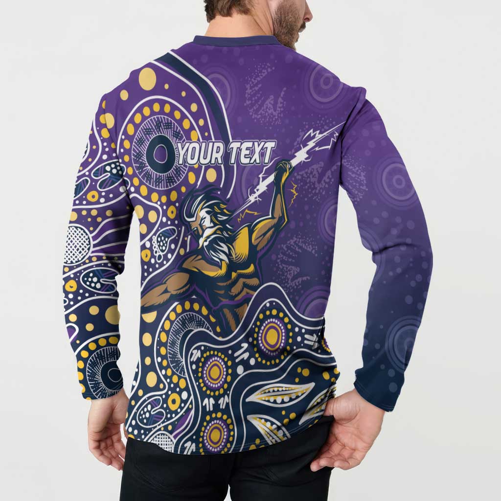 Personalised Storm Rugby Aboriginal Button Sweatshirt 2024 GO Storms