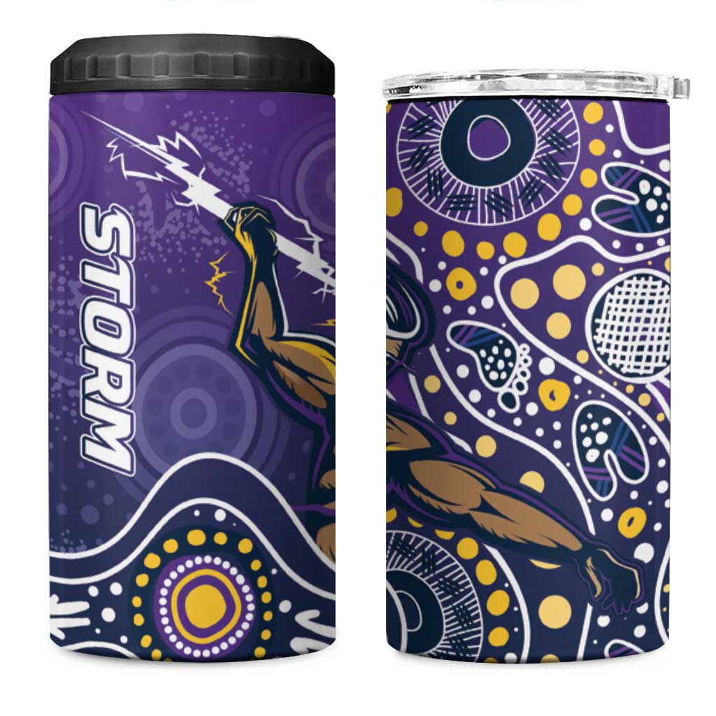 Storm Rugby Aboriginal 4 in 1 Can Cooler Tumbler 2024 GO Storms