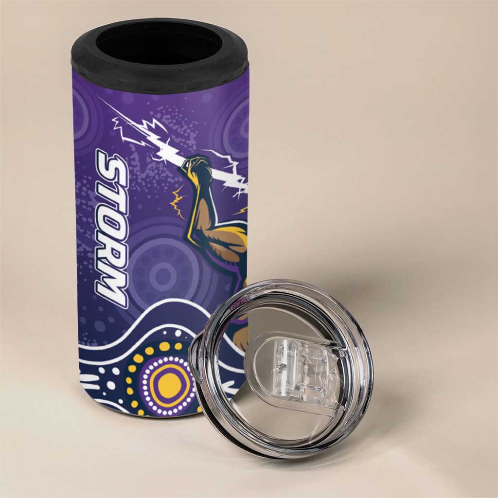 Storm Rugby Aboriginal 4 in 1 Can Cooler Tumbler 2024 GO Storms
