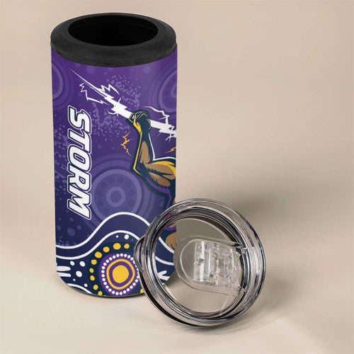 Storm Rugby Aboriginal 4 in 1 Can Cooler Tumbler 2024 GO Storms