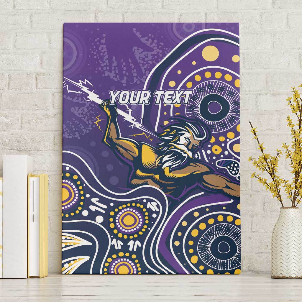 Personalised Storm Rugby Aboriginal Canvas Wall Art 2024 GO Storms