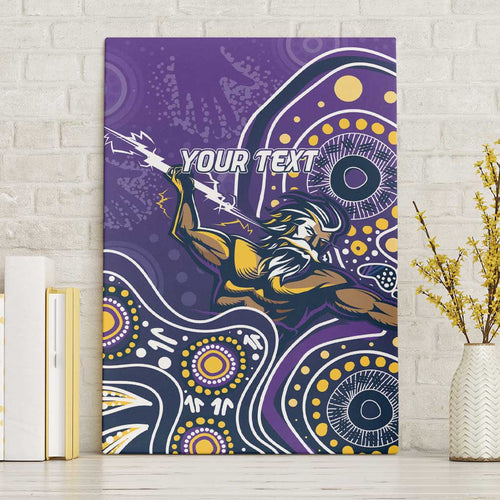 Personalised Storm Rugby Aboriginal Canvas Wall Art 2024 GO Storms