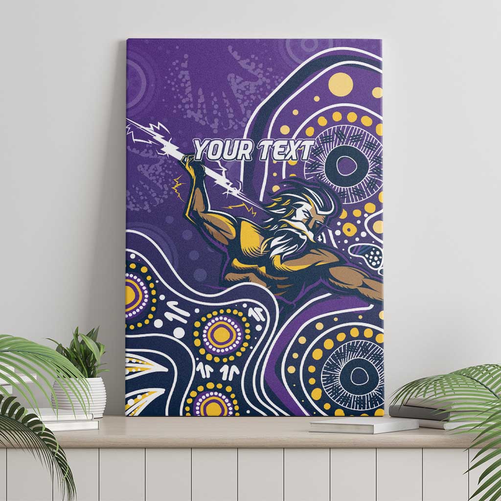 Personalised Storm Rugby Aboriginal Canvas Wall Art 2024 GO Storms