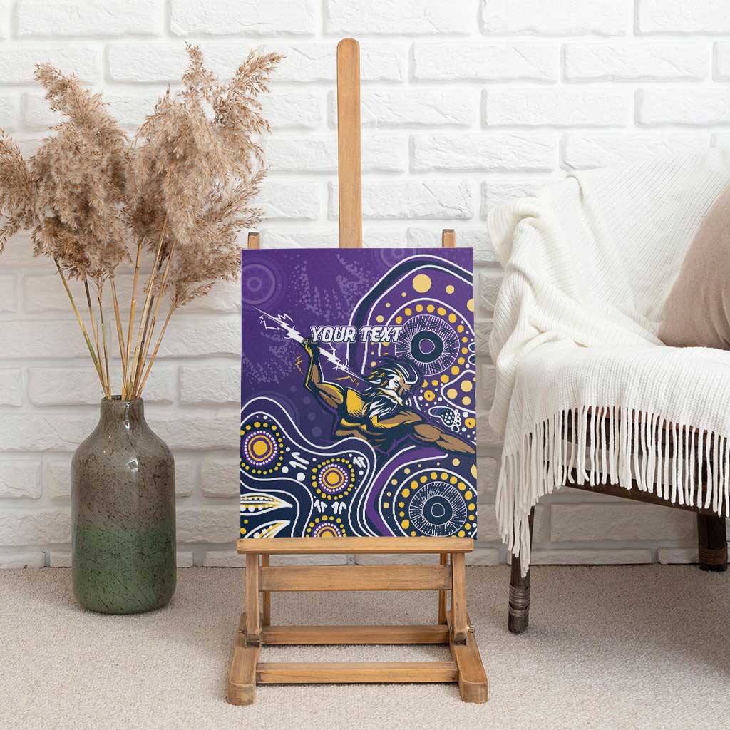 Personalised Storm Rugby Aboriginal Canvas Wall Art 2024 GO Storms