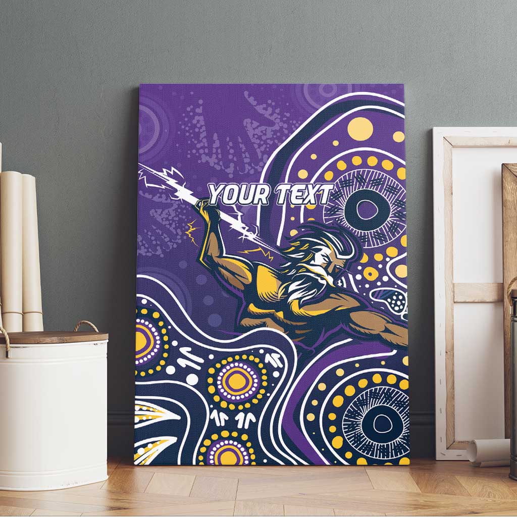 Personalised Storm Rugby Aboriginal Canvas Wall Art 2024 GO Storms