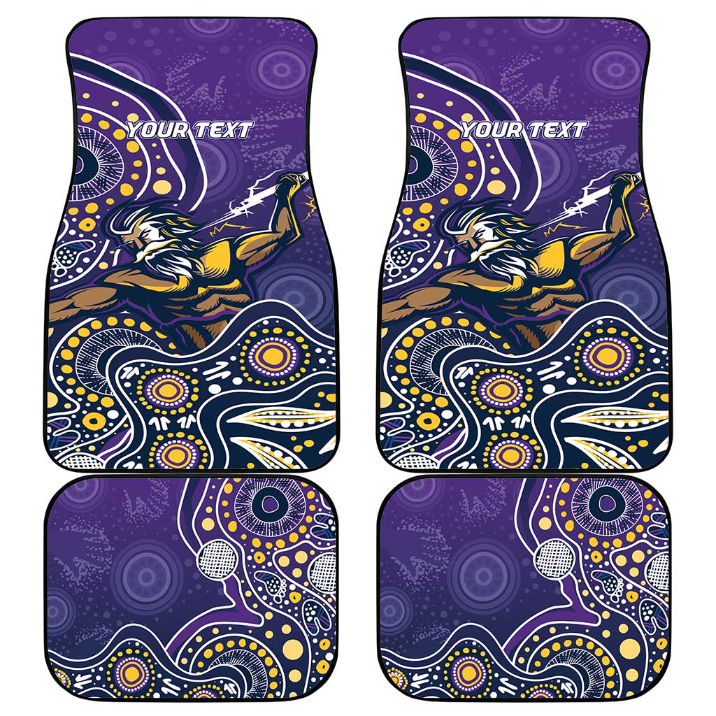 Personalised Storm Rugby Aboriginal Car Mats 2024 GO Storms