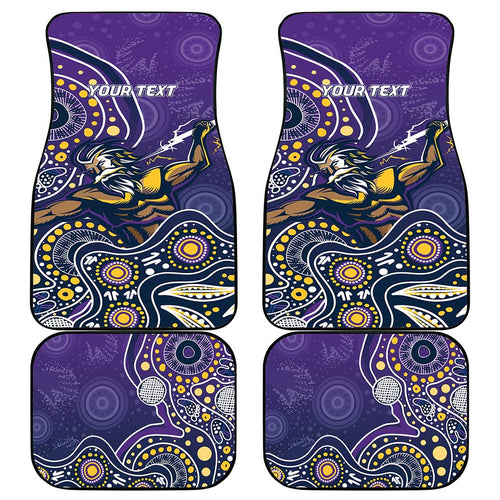 Personalised Storm Rugby Aboriginal Car Mats 2024 GO Storms