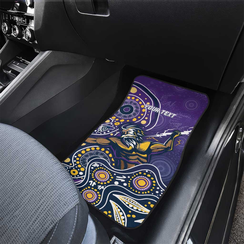 Personalised Storm Rugby Aboriginal Car Mats 2024 GO Storms