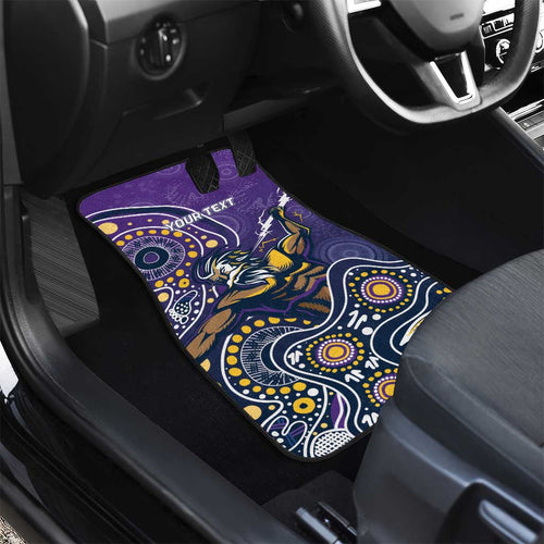 Personalised Storm Rugby Aboriginal Car Mats 2024 GO Storms