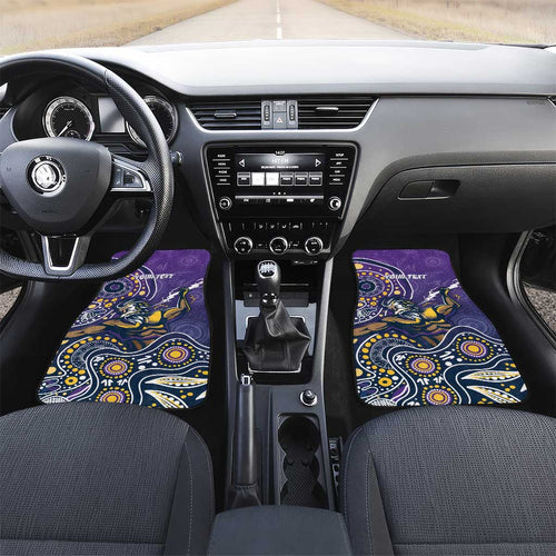 Personalised Storm Rugby Aboriginal Car Mats 2024 GO Storms