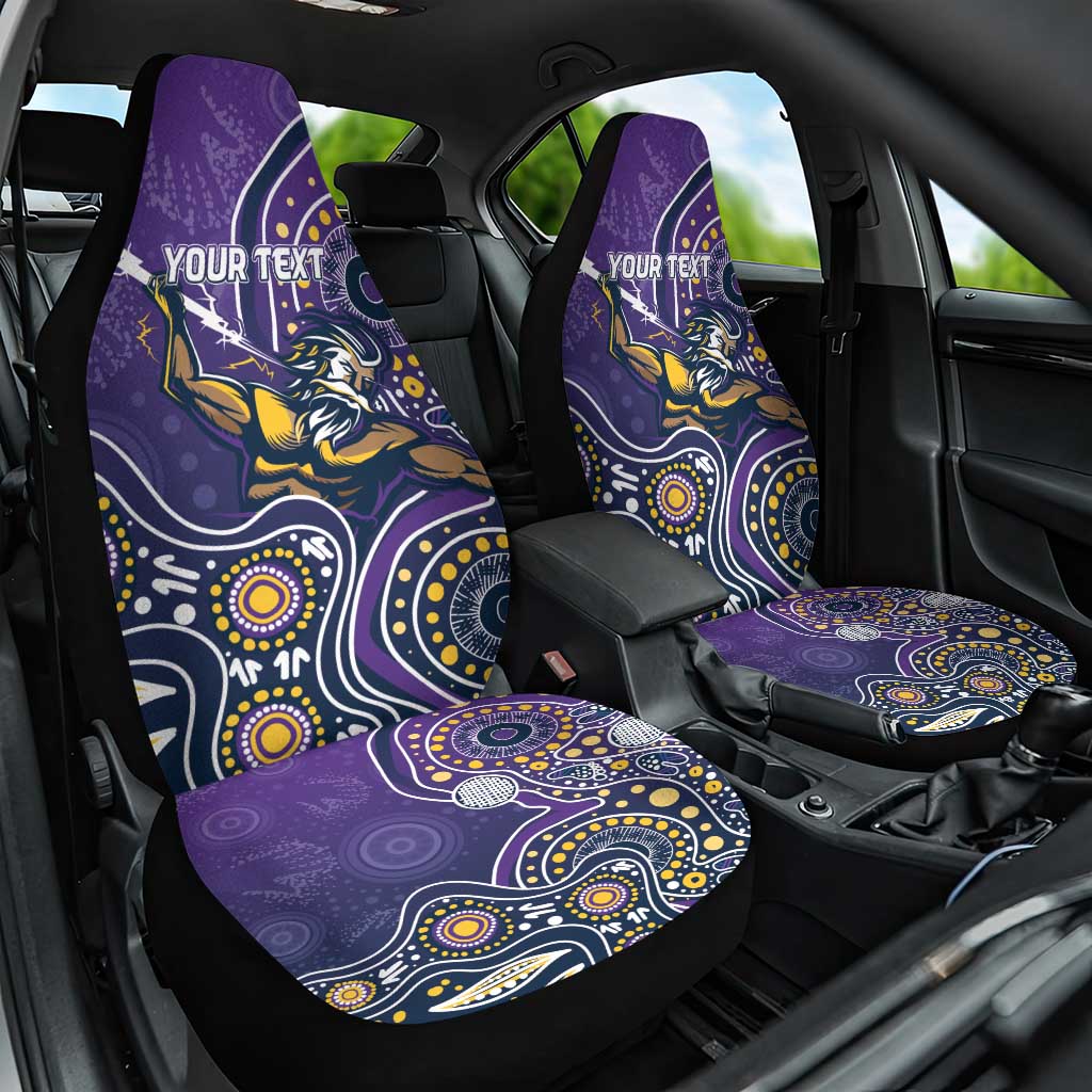 Personalised Storm Rugby Aboriginal Car Seat Cover 2024 GO Storms