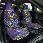 Personalised Storm Rugby Aboriginal Car Seat Cover 2024 GO Storms