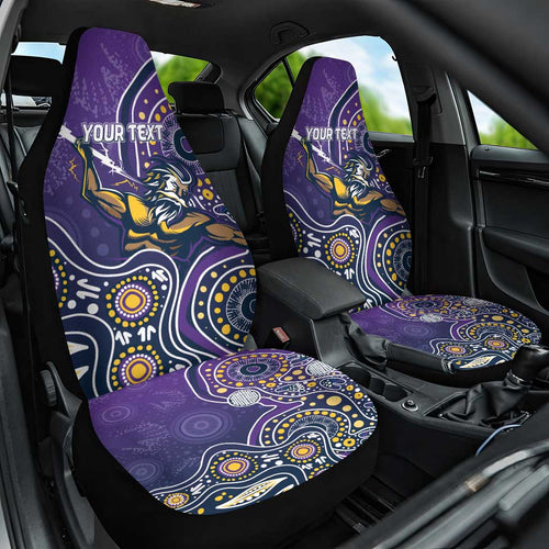 Personalised Storm Rugby Aboriginal Car Seat Cover 2024 GO Storms