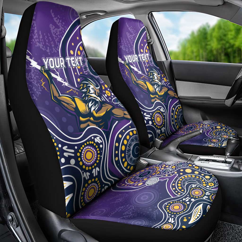 Personalised Storm Rugby Aboriginal Car Seat Cover 2024 GO Storms