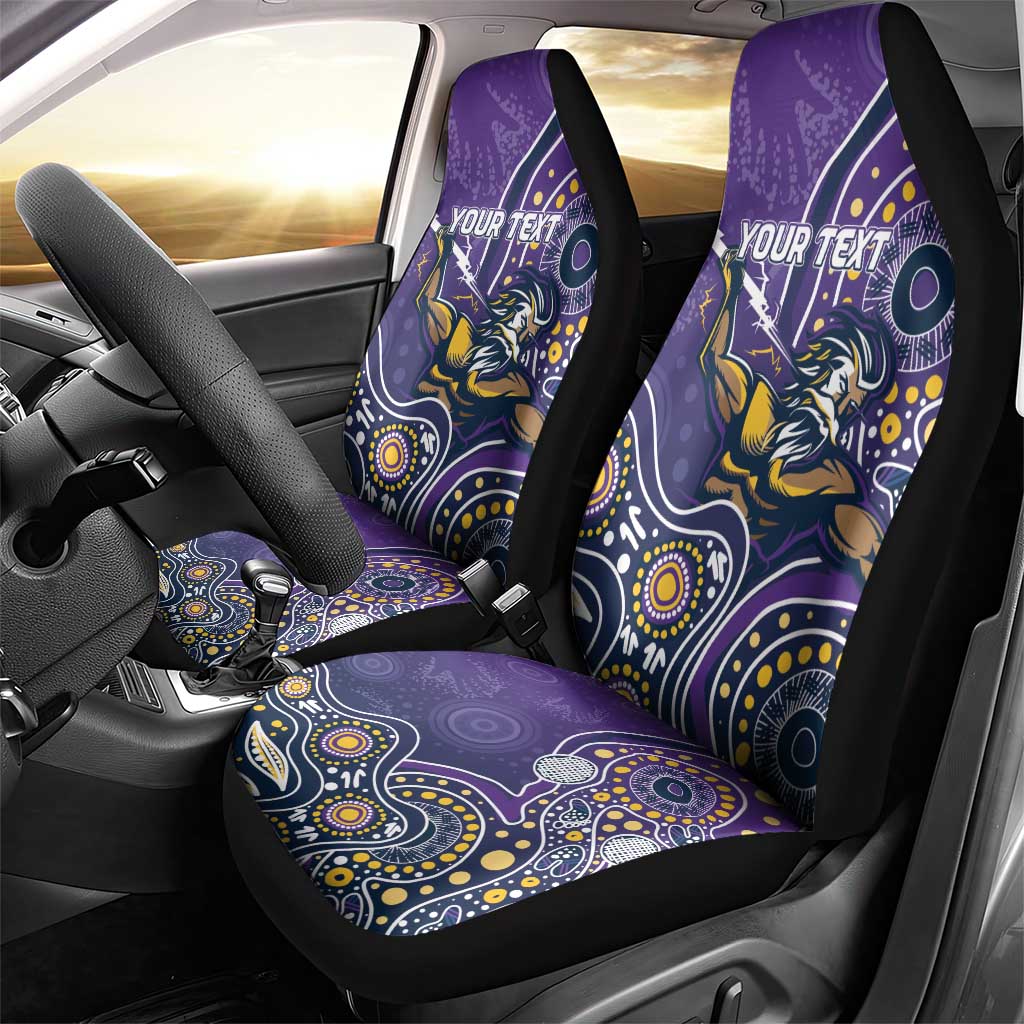 Personalised Storm Rugby Aboriginal Car Seat Cover 2024 GO Storms