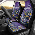 Personalised Storm Rugby Aboriginal Car Seat Cover 2024 GO Storms