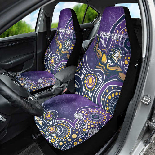 Personalised Storm Rugby Aboriginal Car Seat Cover 2024 GO Storms