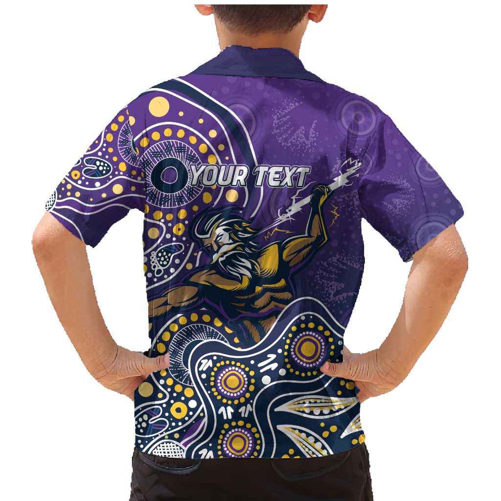 Personalised Storm Rugby Aboriginal Family Matching Mermaid Dress and Hawaiian Shirt 2024 GO Storms