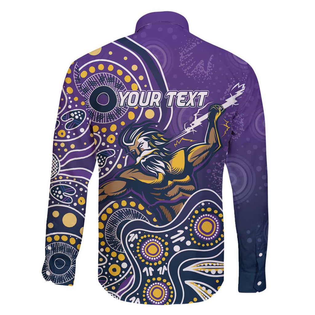 Personalised Storm Rugby Aboriginal Family Matching Off The Shoulder Long Sleeve Dress and Hawaiian Shirt 2024 GO Storms