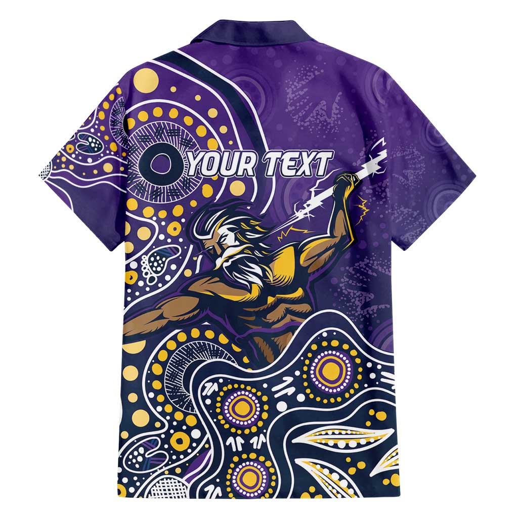 Personalised Storm Rugby Aboriginal Family Matching Puletasi and Hawaiian Shirt 2024 GO Storms