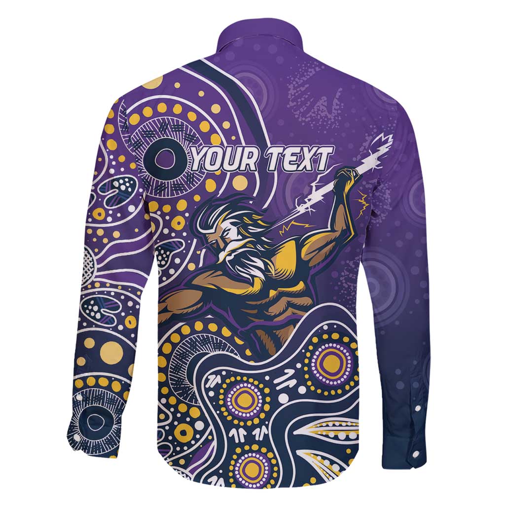 Personalised Storm Rugby Aboriginal Family Matching Short Sleeve Bodycon Dress and Hawaiian Shirt 2024 GO Storms